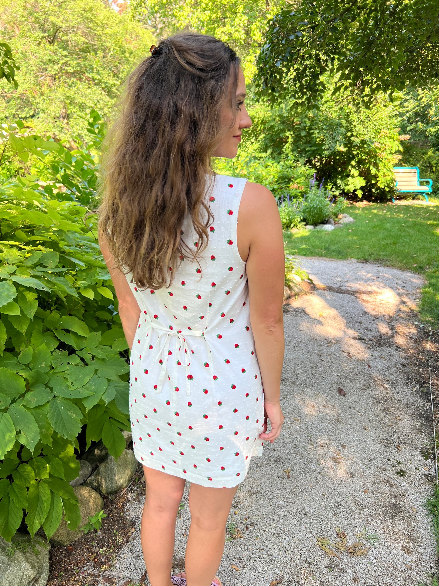Betsy Strawberry Shift Dress