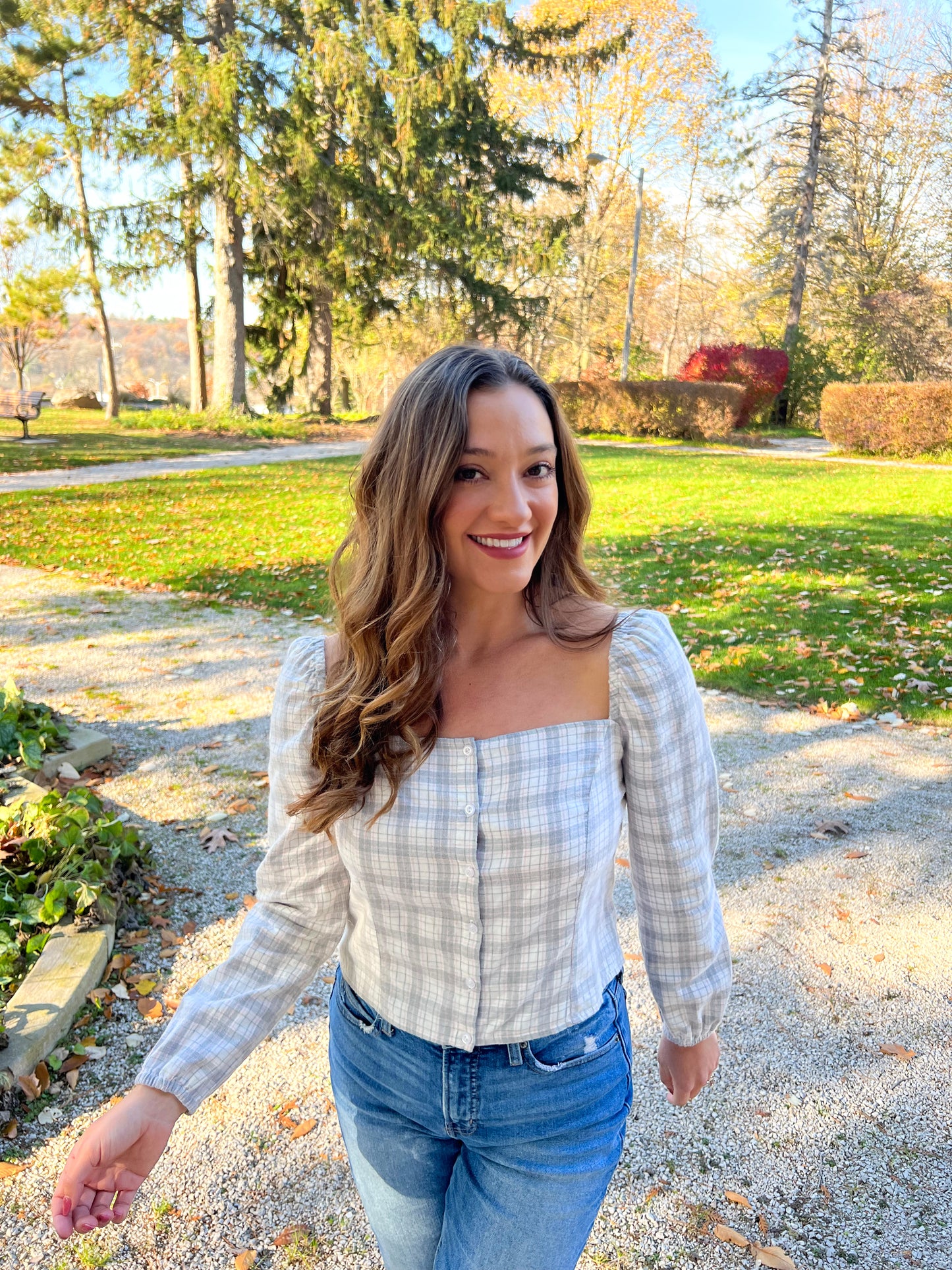 Molly Plaid Top