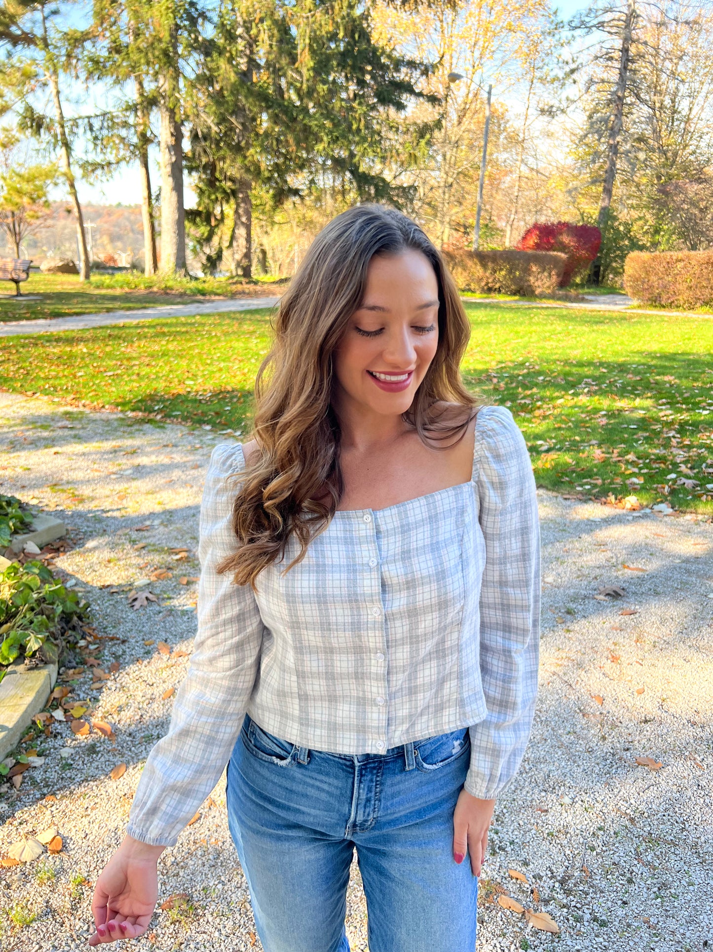Molly Plaid Top