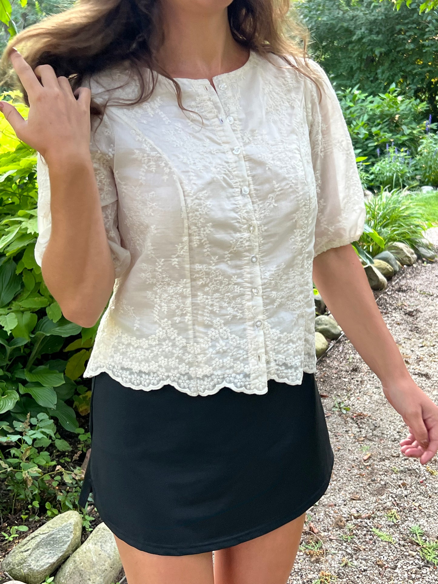 Florence Scallop Lace Blouse