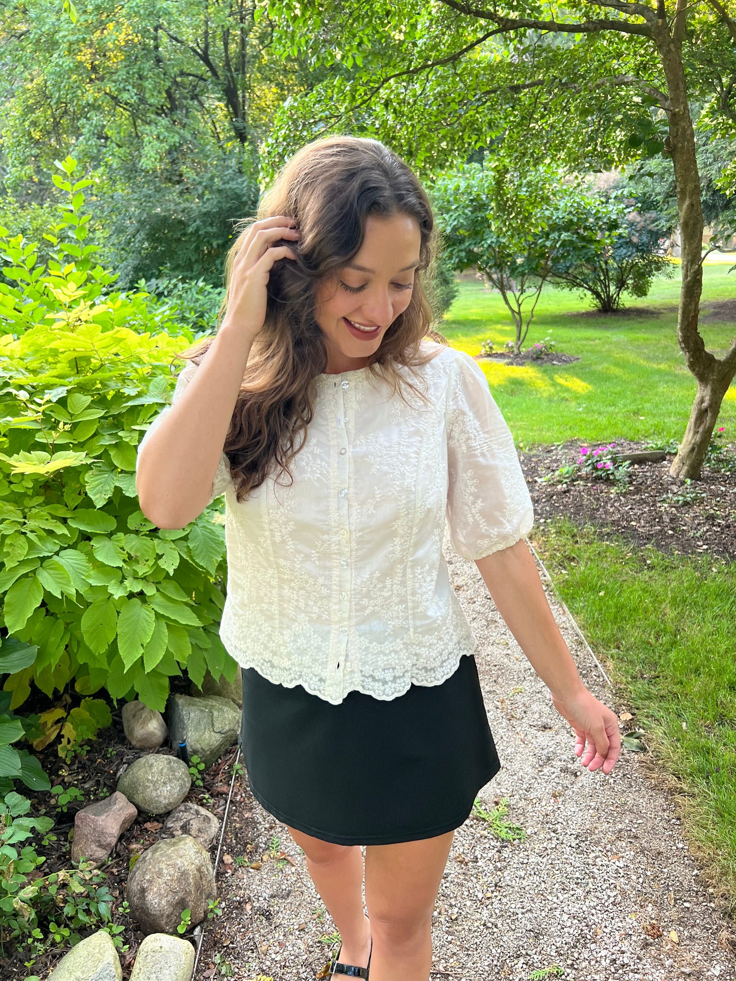 Florence Scallop Lace Blouse