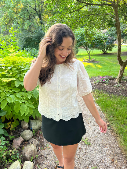 Florence Scallop Lace Blouse