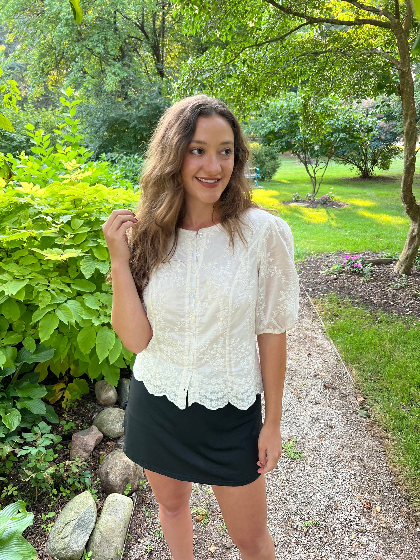 Florence Scallop Lace Blouse