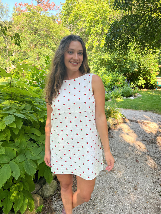 Betsy Strawberry Shift Dress